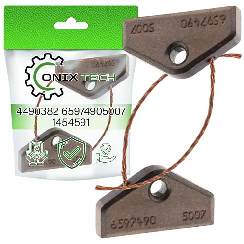 2 Pezzi Carboncini Asciugatrice per Motore 30x16x4 mm con Codice Originale 4490380 4490381 4490382 per Miele - ONIX TECH