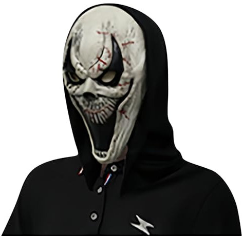 Halloween Maske Ghost Face Maske Halloween Masken Horror Ghost Mask Ghostface Plague Doctor Costume Masken Basteln Haloween Unisex 252 G,25x15x3 cm