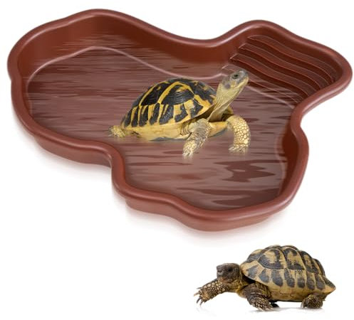 Udbrud Bassin de bain pour reptiles, tortues, bol d'eau pour reptiles, bol d'eau pour nourriture et eau, bassins pour reptiles
