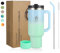 hydro2go Thermobecher mit Strohhalm – Hält bis zu 10 Stunden heiß, bis zu 12 Stunden kalt – Spülmaschinenfest, BPA-frei – Kaffeebecher to Go, Isolierbecher für Heiß- & Kaltgetränke (Lagoon, 1200 ml)