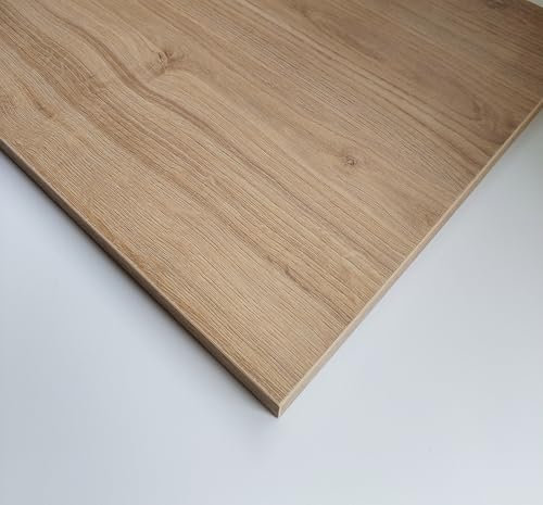 Generico Pannello Truciolare Nobilitato Rovere Cadiz Bordato su 4 lati mm 18 Varie Misure (1, cm. 90 x 60)