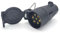 AOJO Prise d'attelage de remorque 7 Broches, étanche connecteur Caravan 7 pin Female avec poignée de Suspension, Noir, 12v
