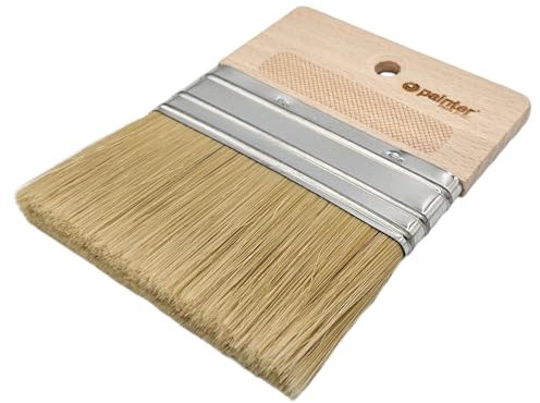 MiG-met - Pinceau Plat - SPALTER Pro Pinceau de Peinture - Pinceau de Peintre pour Peindre et appliquer des enduits décoratifs - Pinceau Large avec Manche en Bois - Largeur 100mm