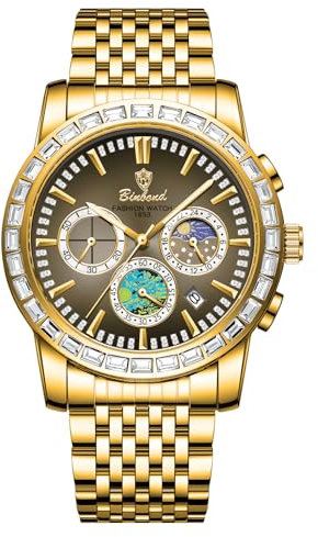 OIDEA Venezianische Karnevalsmaske aus Metall: venezianische Damenmasken, Blume und Federn mit langer Kette und Strass, elegant, für Kostüm, Maskerade, Geschenk für Damen