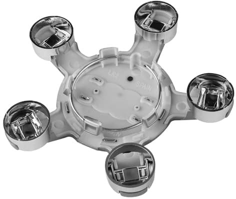 4 pièces Cache Moyeux pour Audi A4 A5 A6 A7 Q3 Q5 A3 S5 135mm, Enjoliveur de Moyeu de Roue Aluminium+ABS Cache de Roue Centrale ABS Accessoires de Voiture 4F 0601165,Silver-