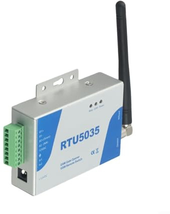 RTU5035 GSM Gate Opener with APP Remote Control and, Wireless For Relay Switch for Garage Doors and Shutters, 999 Users Authorization, Alarm, SMS Alerts,
