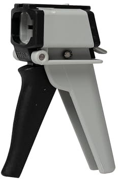 TEROSON Handpistole 410, Kartuschenpresse für Doppelkartuschen, handliche Kartuschenpistole für 2K-Kartuschen (2x25ml), Dosiergerät mit einfacher Handhabung, 1x Pistole