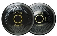 Taylor Grippa Pair Black Standard Density Crown Green Bowls