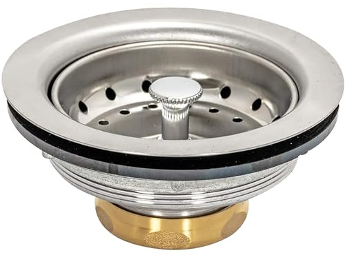 EZ-FLO 30003 Stainless Steel Replacement Kitchen Sink Strainer, 4.5 x 4.6 x 2.3 Inches