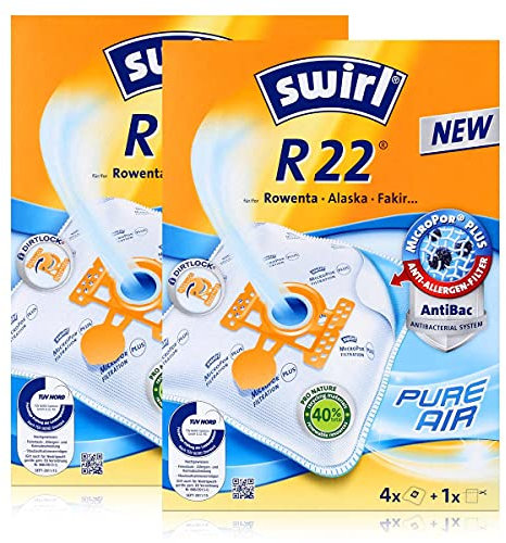 2 x Swirl R 22 MP Plus AirSpace Staubsaugerbeutel passend fürStaubbeutel Microvlies