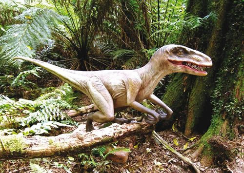 Postkarte Wachelharte- 3D Dinosaurier