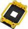 sourcing map CPU Fan Cooler Bracket AMD Retention Bracket Heatsink Holder Motherboard Back Plate for AMD Socket AM2 AM3 FM1 FM2 FM2+, Yellow