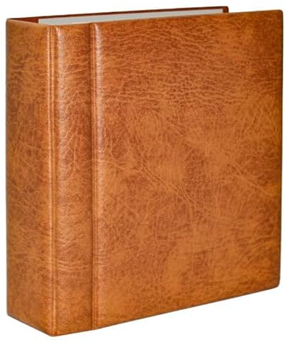 SAFE 7888 Compact-Album für Briefe 170 x 115 mm mit 15 Blättern mit schwarzen, eingearbeiteten Unterfolien für 60 Brief I in ledergenarbtem, braunem, gefütterten Skai mit patentierter Klemmvorrichtung