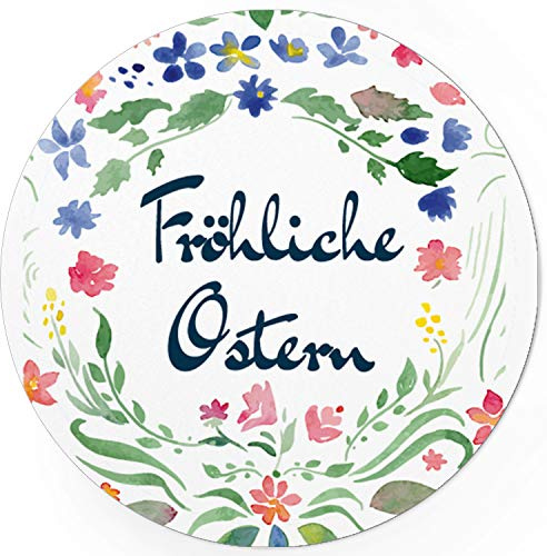 48 Oster-Aufkleber Aquarell Fröhliche Ostern - für Geschenke zu Ostern/Sticker/Aufkleber/Etiketten/Rund
