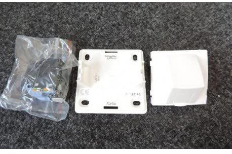 Schneider ALB61342 - Alréa RJ45 simple catégorie 6 Ftp - Blanc polaire