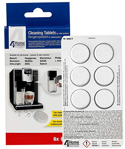 Qualtex Coffee Machine Milk System Cleaning Tablets for Bosch Siemens Coffee Machine Makers - 6PK