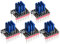 BIQU TMC2208 V3.0 Schrittmotortreiber 3D-Druckerteil Ultra Silent Modul mit Kühlkörper Kompatibel mit SKR 3 SKR 3 EZ SKR 2 SKR V1.4 Turbo SKR V1.3 L Rampen 1.5/1.6 Steuerplatine (5 Stück) (UART-Modus)