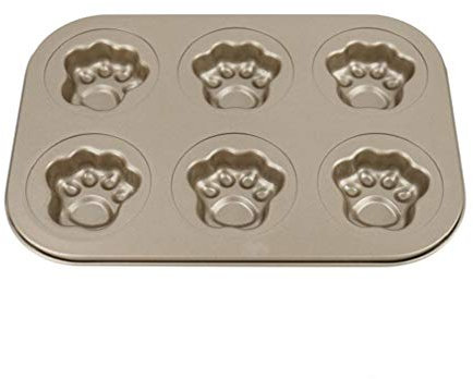 Paws Chat Forme De Gâteau Moule 6 Grids Non Stick En Acier Au Carbone Bricolage Gâteau Biscuits Moule De Cuisson Outil Fondant Gâteau Ustensiles De Cuisson