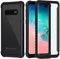 Seacosmo Samsung Galaxy S10 Plus Hülle, Stoßfest Case 360 Grad Vollschutz Handyhülle Rugged Cover Mit Eingebautem Displayschutz, Schwarz