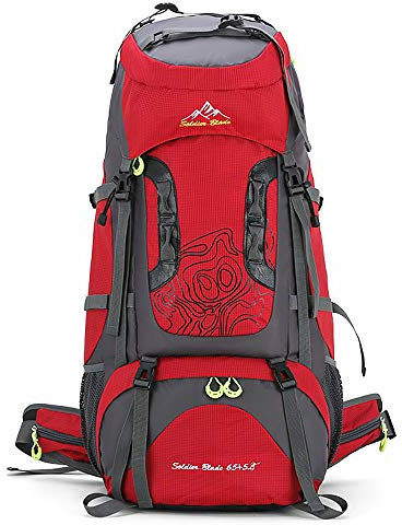 Lixada 50L/70L Wanderrucksack für Damen und Herren mit Regenabdeckung, große Kapazität, leicht, für Wandern, Radfahren, Klettern, Bergsteigen und Reisen, Sport