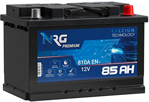 NRG Premium Autobatterie 12V 85Ah 810A/EN Batterie ersetzt 74AH 75AH 77AH 80AH 82AH 83AH