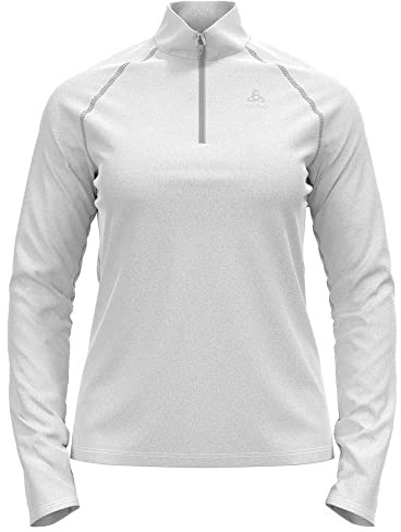 Odlo Fleecepullover Damen Rigi I Midlayer mit Halbreißverschluss I Langarm Wandershirt