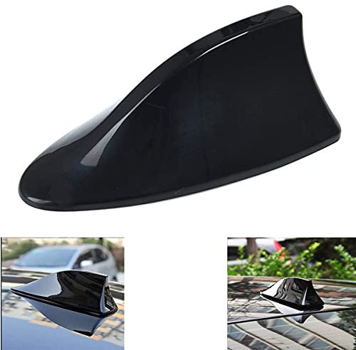 Dingzing Antenne Voiture Requin, Fonction Radio Dantenne de Voiture Dantenne Daileron de Requin en Plastique ABS avec Bague Détanchéité en Silicone pour La Plupart des Voitures