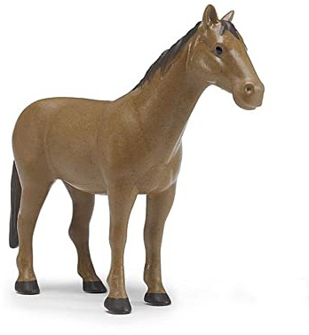 bruder 02352 - Pferd braun, Spielzeugfigur | Tier für Bauernhof, Landwirtschaft, Pferdehof, Stute, Maßstab 1:6