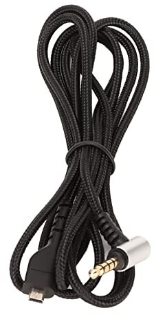 Kopfhörer Audiokabel, 90 Grad Rechtwinkliges Ersatz Kopfhörerkabel Aux Kabel für Arctis 3/Arctis 5/Arctis 7/Arctis Prime/Arctis Pro Gaming Headset