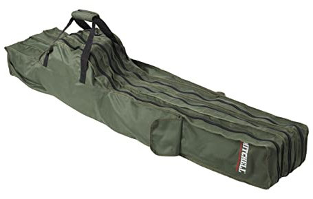 Mitchell GT Pro Tragbare Angelrutentasche aus Segeltuch – Angeltasche für Angelrute und Rollen-Sets, Organizer-Tasche für Angelzubehör, grüne Tragetasche für Ruten- und Rollenaufbewahrung