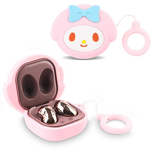 Samsung Galaxy Buds Case - Silicone Cover with Keychain - Melody