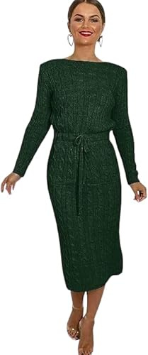 Pretty Attitude Ladies Knitted midi Dress for Winters Women's Woolen Dress