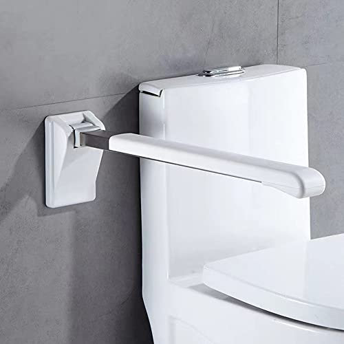 QOR Toiletten Wandstützgriff, 70cm Wandstützgriff Klappgriff das Leder, Haltegriff Klappbar Aufstehhilfe Toilette Stützhilfe, rutschfest Wandmontage Stütz-Haltegriff für Senioren Behinderte