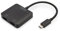 DIGITUS Adattatore Grafico USB-C a 2 Porte - da USB-C a 2X HDMI - 4k60Hz - Trasporto Multi Flusso (MST) - Hub Video - Nero