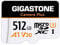 [GIGASTONE] 512GB Micro SD Card, Camera Plus, GoPro, Action Camera, A1 Run App for Smartphone, 100MB/s, 4K Video Recording, Micro SDXC UHS-I A1 U3 Class 10