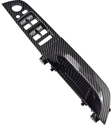 pour BMW Série 3 E90 E91 2005-2012 Poignée Panneau Garniture Porte Avant Gauche Côté Conducteur Voiture Intérieure De Poignée De Voiture (Taille : Fibre de Carbone)