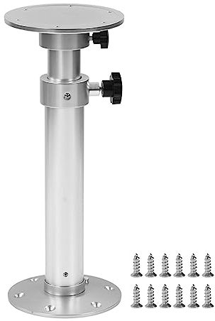 Pied de Siège de Bateau, Support de Piédestal de Table Réglable 445‑690mm Alliage D'aluminium de Rotation de 360° pour la Maison de Yacht de Bateau de RV