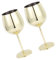 Alipis 2 Pz calice bicchieri da vino bicchieri con stelo bicchieri di vino bicchieri da cocktail tazze da bar bicchiere da cocktail in acciaio inossidabile domestico bere tazza