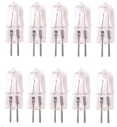halogen glödlampa G5.3 50W Halogenlampor 2 Stift 220V 70W Dimbar Varmvit 2700K Halogenkapsellampa För Ljuskronor Landskapsljus,100W,10 ST