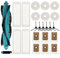 Kit de pièces de rechange pour aspirateur robot pour Cecotec pour Conga 11090, brosse à rouleau, chiffon serpillère, filtre, sacs à poussière, brosses latérales + brosses de nettoyage (27 pièces)