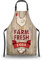 Olikked Kochschürze für Damen, Retro, frische Eier, Küchenschürzen für Herren, für Küche, Kochen, Restaurant, Grillen, Malen, Basteln, 68,6 cm (B) x 78,7 cm (H), wasserdichte Schürzen