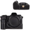 Protective Camera Case for Nikon Z6III Mirrorless Camera,For Nikon Z6III Half Case with Soft Microfiber Inner For Nikon Z6 III Camera Cover Function Well 1/4-20 Hole Retro PU Litchi Stria-Matte Black
