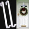 Yiduohua Christmas Wreath Hanger, 2 PCS Metal Wreath Hook for Door, 11.8 Inches Length, White