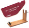 Well Home - Jamonero de Madera con herraje en V, pincho y ficjación pezuña + Funda para jamón 'Tiberic' Burdeos