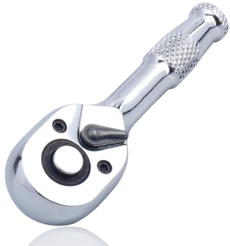 Mesee Mini Ratschen set, 1/2 Zoll Rechtwinkliges Ratschen, Umschaltknarre Knarre Rotary Ratsche Antrieb mit 72 Zähnen Ratschenschlüssel für Auto-Reparatur, Maschinen, Häuser, Heimwerker