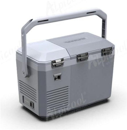 Alpicool LGMP8 8L Glaciere Portable Réfrigérateur Voiture Camping Congélateur 12/24V Mini Frigo pour Maison, Bureau ou Pique-Nique en Plein Air/ -20 à 20℃(Batterie non incluse)