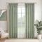 MRTREES Vorhang mit Kräuselband Salbeigrün Leinenoptik Halbtransparent für Kinderzimmer, Gardinen Leinen 245 cm Lang 140 cm Breit für Wohnzimmer Schlafzimmer 2er Set, Curtains Living Room