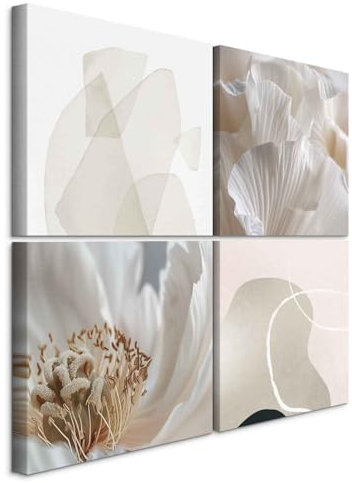 murando Akustikbilder Set Tiere 4 Teilig je Akustikschaum Hochleistungsschallabsorber Schallschutz Leinwand Wandbild Raumakustik Schalldämmung bunt b-C-10468-b-a