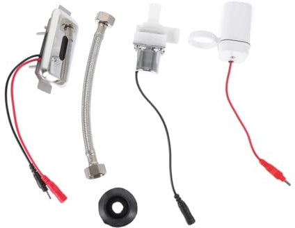 LALAFINA Automatischer Urinalspüler Sensor Berührungsloser Urinal Spülventil Edelstahl Silber Urinalzubehör Für Wc Zuhause Hotel Gastronomie