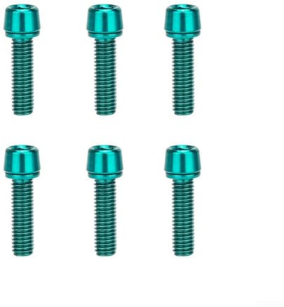 Lot de 6 vis de potence de guidon en acier inoxydable M5 18 mm pour réparation de vélo (F)